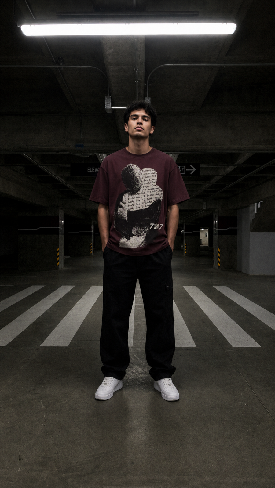 Camiseta 7770 ( I Broke Love) OVERSIZED